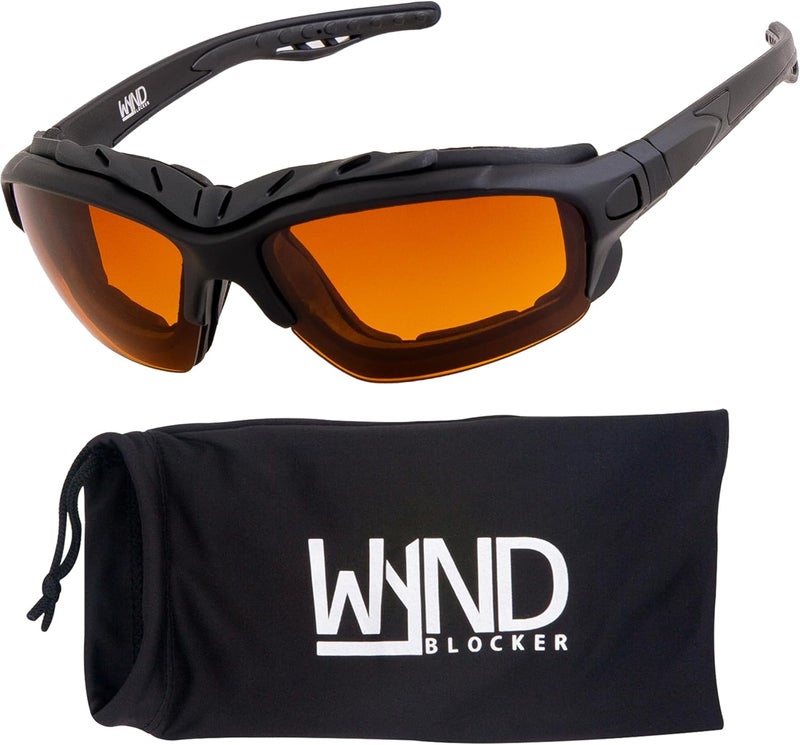 WYND Blocker Calvert Motorcycle Riding Glasses Extreme Sports Wrap Dry Eye Sunglasses (Model 338) - Image 1